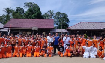 Pembukaan dan Latihan Perdana DOJO SMP Negeri 1 Mempawah Hulu dibawah ASKI