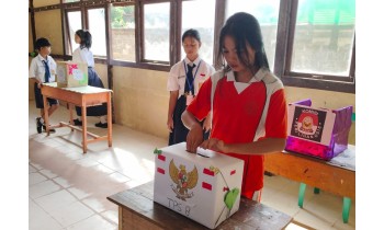 Pesta Demokrasi SMPN 1 Mempawah Hulu Sukses Digelar