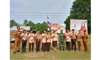 Lancar dan Hikmat, Upacara Peringatan Hari Pramuka Ke-62 di Kwaran Mempawah Hulu